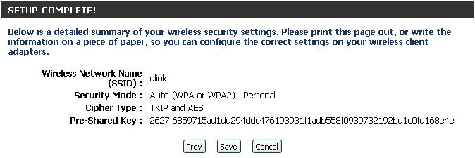 Section 4 - Security Wireless Security Setup Wizard Type your desired wireless network name (SSID). Automatically: Select this option to automatically generate the router s network key and click Next.