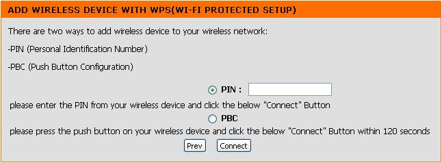 Once you select Auto and click Connect, you will have a 120 second time limit to apply the settings to your wireless