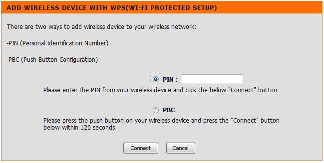 Add Wireless Device with WPS Click Add Wireless Device with WPS.