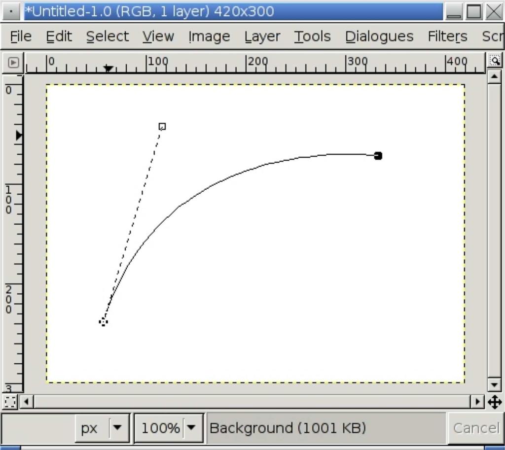 Figure 6: The selection tools in Photoshop and the Gimp use Bézier curves! Exercises Exercise 8.