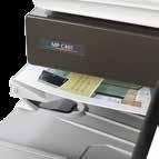 3 Automatic Duplexing (Standard): Save paper and filing space with standard automatic duplexing that runs virtually at the same speed as one-sided output.