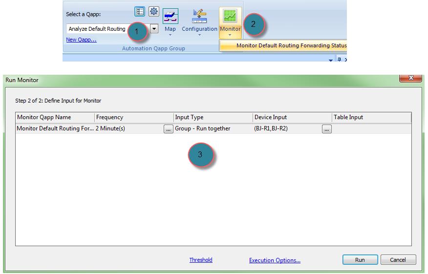 troubleshooting tasks with NetBrain s Instant Monitor. 2. Select function sets.