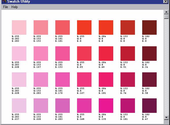 4. Select [Print] to print sample pages. 5. Use the color blocks to pick the specific colors that you want to appear in your printed document.