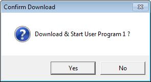 User Program Administrator 7. Click Download & Start to begin loading the selected program. The following message displays: Figure 6.