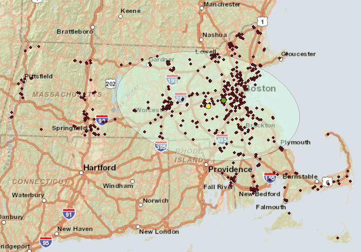 Step 4: Calculate the directional distribution of your data To see if any directional trends are apparent, you will look at how your data are distributed across Massachusetts. 1.