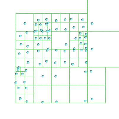 5D dual contouring Use 2D quadtree as supporting data