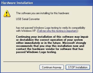 USB-Link USB Driver Installation for Windows XP 8. Highlight the Win98_Win_2000_WinXP directory by clicking on it and then click <OK>. 10.