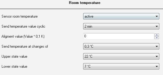 4.9 Room Temperature (RF GTTxx.01) The integrated room temperature sensor can send the room temperature to temperature controllers. So, no additional temperature sensors must be used.