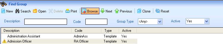 Creating new Permissions Groups There are 2 methods you can use to create new permissions groups by using the New or Clone buttons.
