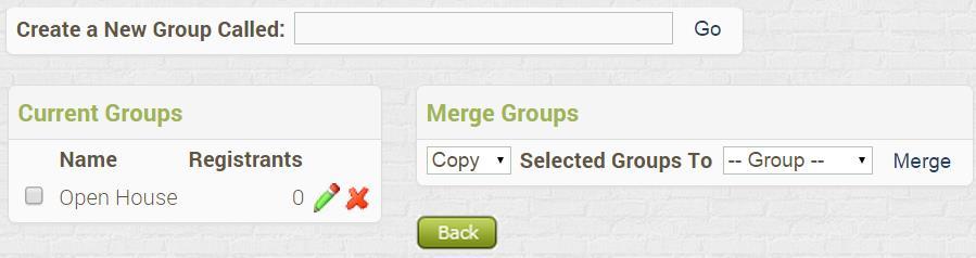Registrant additions to or deletions from a Group must be made manually. To create a Group: 1. From the Sales Center Home Page, click on My Groups. 2.
