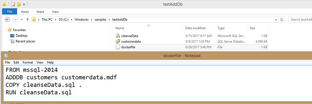 Creating a custom SQL Server image using a Dockerfile Custom images are also built with a Docker configuration file (Dockerfile).