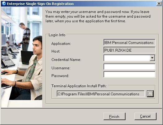 For more information on managing the blacklist, see Blacklist [page 43]. 9. The Enter Credentials dialog appears: 10. The Application field displays the name of the application. 11.
