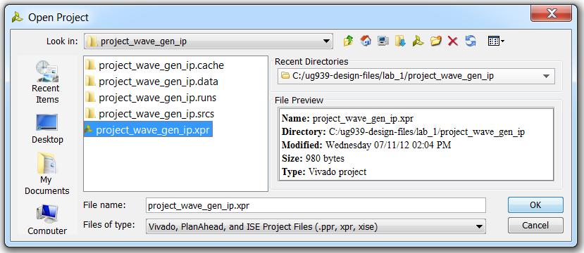 Lab 1: Designing with the IP Catalog Step 1: Invoke the Vivado IDE In this exercise, you will learn how to use the IP catalog in the Vivado Integrated Design Environment (IDE).