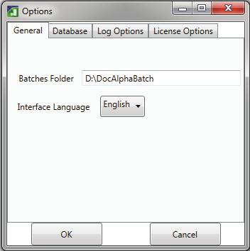 When the service is already running, the button will read Stop Service. Click on the Stop Service button to stop the docalpha Server Windows Service.