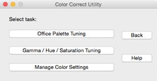 You must be logged in as an administrator to perform color matching using the Color Correct Utility. 2.