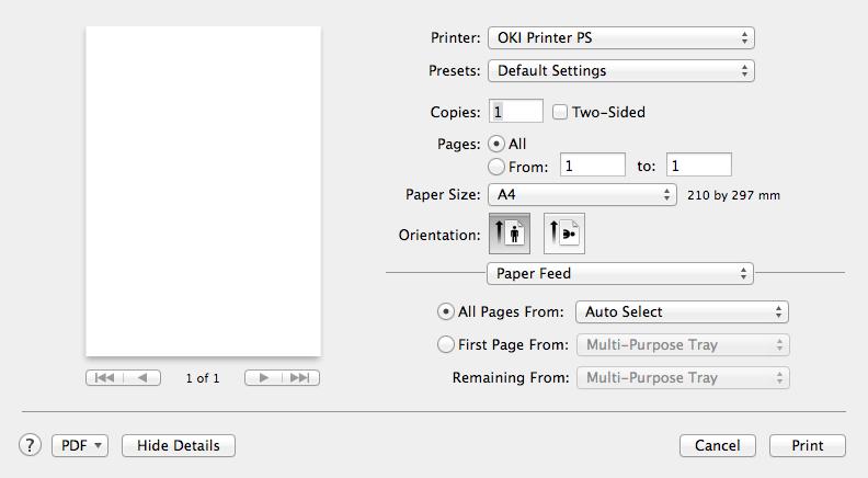 Depending on the setting, the print image may not be printed correctly. Selects this option when you want to enlarge or reduce the image size to fit output paper size.