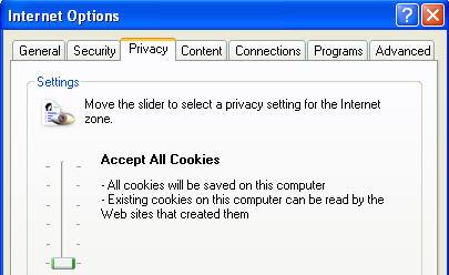 Why cookies Lowest privacy level Question: if I select Accept All Cookies is that