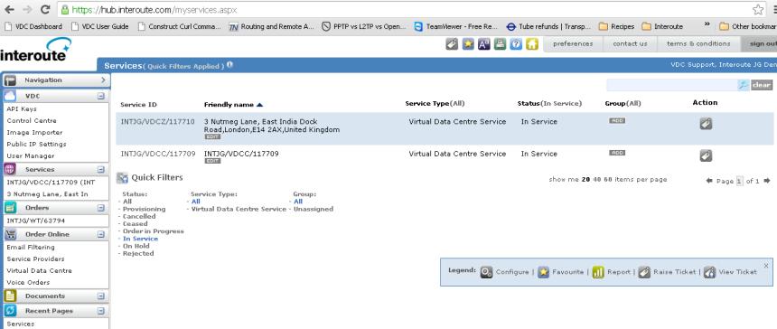 VDC Online: Order, Create & Deploy 1) Hub: Order the Virtual Data Centre