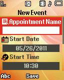 Select the desired option to perform the related process. 4. Press to open the highlighted date. A list of scheduled events displays on the screen. 5. Select the desired event.