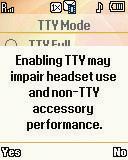 TTY Mode Your phone is fully TTY compatible. TTY equipment is connected to your phone through the headset connector on the right side of the phone.