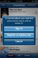 Authorizing with an Adobe ID allows a user to download to