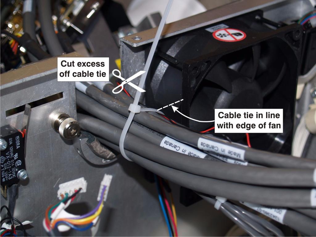 16. With the cables connected to the FFIB, route harnesses as per Step 15. (Figure 14).