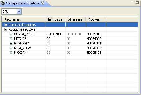 User Interface Configuration Registers View Figure 2.