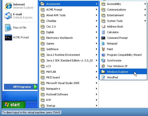 6. Notice the VMShare on host shortcut on the Guest VM desktop select this to browse to the file share between guest and host