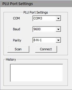 2.2. PLU Port Setting Before you start the program, make sure the connection between the computer and OCS (COM Port