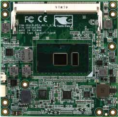 06 COM Express CPU Modules COM-SKUC6 COM Express Type 6 Compact Size with 6th Gen Core U-series Processor DDR3L SODIMM Onboard 6th Generation Intel Core i7/ i5/ i3 U Processor Features Intel Core