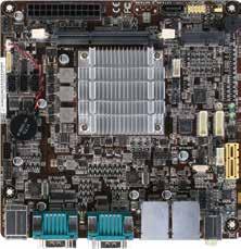 10 Industrial Motherboards EMB-BT2 Mini-ITX Embedded Motherboard with Intel Atom J1900 Processor, SATA2 x 2, USB 2.0 x 10, Dual LVDS COM x 3 DIO ATX Power SODIMM X 1 SATA 3.