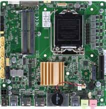 10 Industrial Motherboards EMB-Q170B Intel 6th Generation Core i Series, LGA1151 Socket Processor, Max. 65W TDPs, M.2 x 2, SATA 6.0 Gb/s x 2, USB x 10 DIO COM SATA 6.0 Gb/s x 4 USB 2.