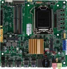 10 Industrial Motherboards EMB-H110B Intel 6th Generation Core i Series, LGA1151 Socket Processor, Max. 65W TDPs, SATA 6.0 Gb/s x 2, USB x 8 SODIMM x 2 DIO COM x 2 SATA6.