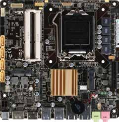 10 Industrial Motherboards EMB-Q87A Thin Mini-ITX Embedded Motherboard with Intel 4th Generation Core i Series Processor, 12~24V DC Wide Range Power Input DIO LVDS COM x 2 SATA 6.