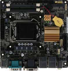 10 Industrial Motherboards EMB-H81A Mini-ITX with LGA1150 Socket for Intel 4th Generation Core i Series Processor, SATA 6.0 Gb/s x 2, SATA 3.