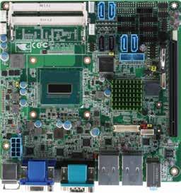 10 Industrial Motherboards EMB-QM87A Embedded Motherboard with Onboard Intel 4th Generation BGA 1364 Processor System Fan CPU Fan DDR3L1600/1333 SDRAM x 2 SATA 6.0 Gb/s x 4 COM x 4 USB 3.0 x 2 SATA 3.