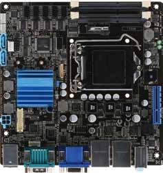 10 Industrial Motherboards EMB-H61B Mini-ITX Embedded Motherboard with Intel 2nd/3rd Generation Core i7/i5/i3 Processor SATA 2 x 2 Chassis Fan LGA1155 Socket LVDS PCI-E [x4] x 1 4-pin 12V ATX Power