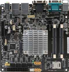 10 Industrial Motherboards EMB-KB1 Mini-ITX Embedded Motherboard with AMD 1st Generation APU SoC Processor, USB x 8 and SATA 3 x 2 Mini-Card (msata optional) SODIMM DDR3 or DDR3L (1.35V) x 2 SATA 6.