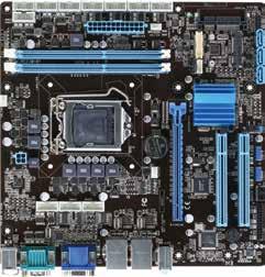 10 Industrial Motherboards IMBM-H61B Micro-ATX Board with Intel 3rd/2nd Generation Core i7/i5/i3 Processor, COM x 13 & USB x 8 ATX DDR3 1066/1333 MHz DIMM x 2 ATX 12V COM x 8 (Box Header) LVDS &