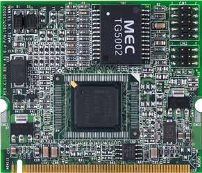 16 Peripheral Modules - Mini-PCI/ Mini Card PER-C10L Mini-PCI Module With One Ethernet Port Features Mini-PCI Type 3 Interface 10/100Base-TX or 10/100/1000Base-TX Ethernet x 1 Wake-on-LAN Function