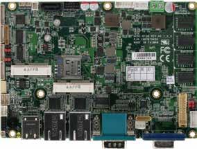 03 SubCompact Boards GENE-BT06 3.5 SubCompact Board with Intel Atom E3845/ E3825 and Celeron Processor SoC I/O COM x 3 msata/ Mini-Card Mini-Card Advanced Version USB2.