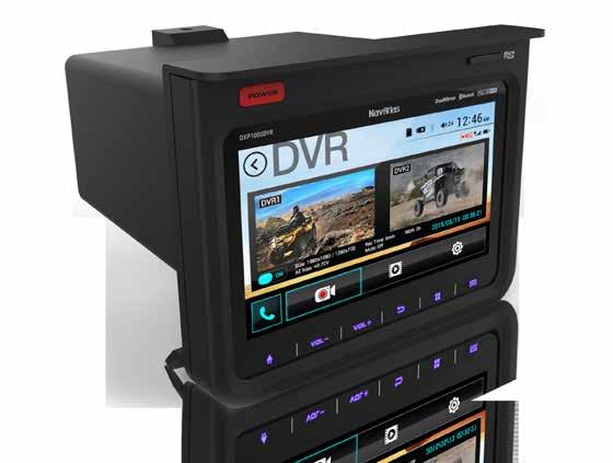 DXP1000DVR 7 Command Center for RZR with 2-Channel DVR and Two HD Digital Cameras, Built-in Bluetooth Custom Fit for Polaris RZR 900/ 1000 (2014 Current) General Rated: Protects against dust and