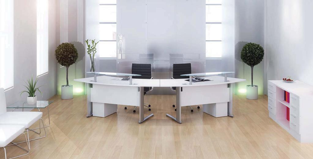 Radius Reception Desking This is the most important area of your business, and where first impressions count.