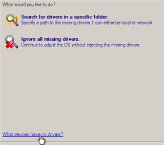 11 8. The only action that might be required from your side is to set a path to an additional driver repository in case the wizard has failed to find drivers for some boot critical devices in the