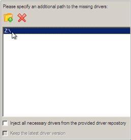14 Inject all necessary drivers Mark the checkbox to force injection of all drivers for your devices from the given driver repository(s), even if there are already installed drivers for some hardware.