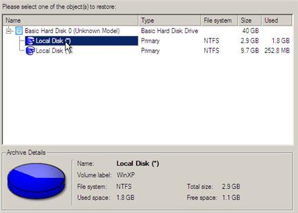 In our case it is the first partition of the disk. 6.