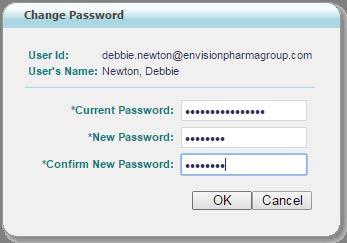 Tip: If a password does not meet the security requirements, the system will provide messages to