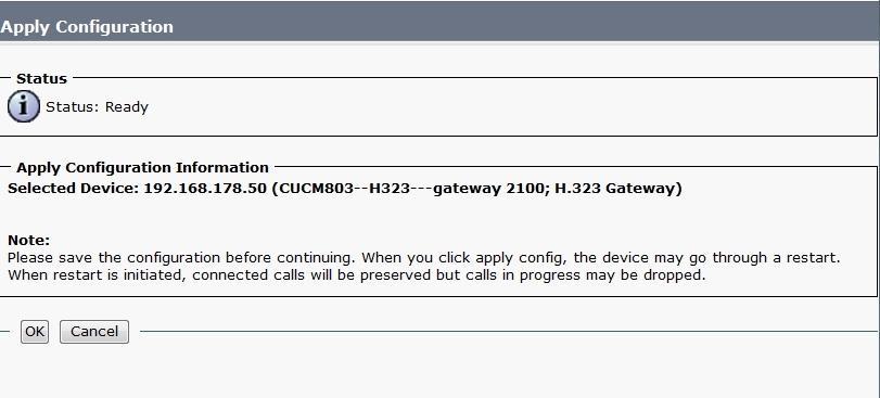 Device Description: CUCM803 H323---Gateway 2100 c.