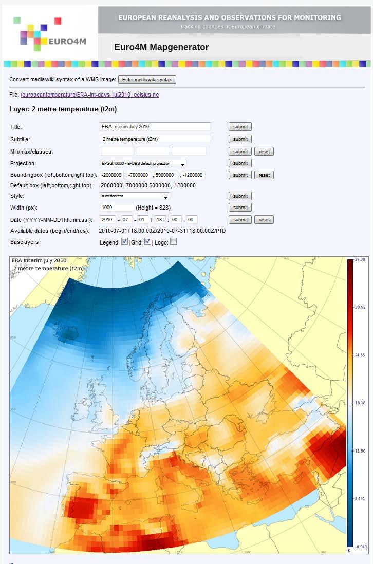 Climate Indicator Bulletins with graphics and maps http://cib.knmi.