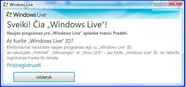 Windows 7 sistema neturi integruotos elektroninio pašto programos, todėl jeigu nenaudojat atskiros elektroninio pašto programos (pvz.